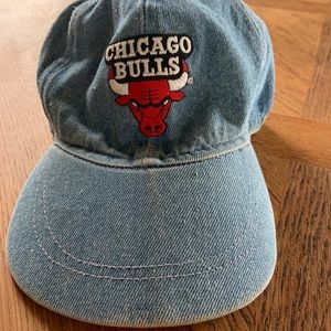 Denim Chicago Bulls elastic back hat